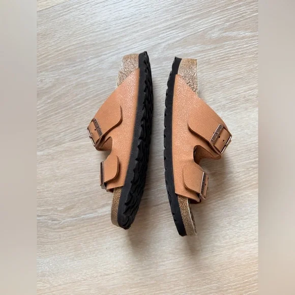 Birkenstock Arizona Vegan Birko-Flor Nubuck – Earthy Pecan Geo – Size 36 / 5–5.5 - Picture 4 of 9